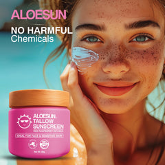 ALOESUN protector solar en cuerpo; crema hidratante de tacto suave
