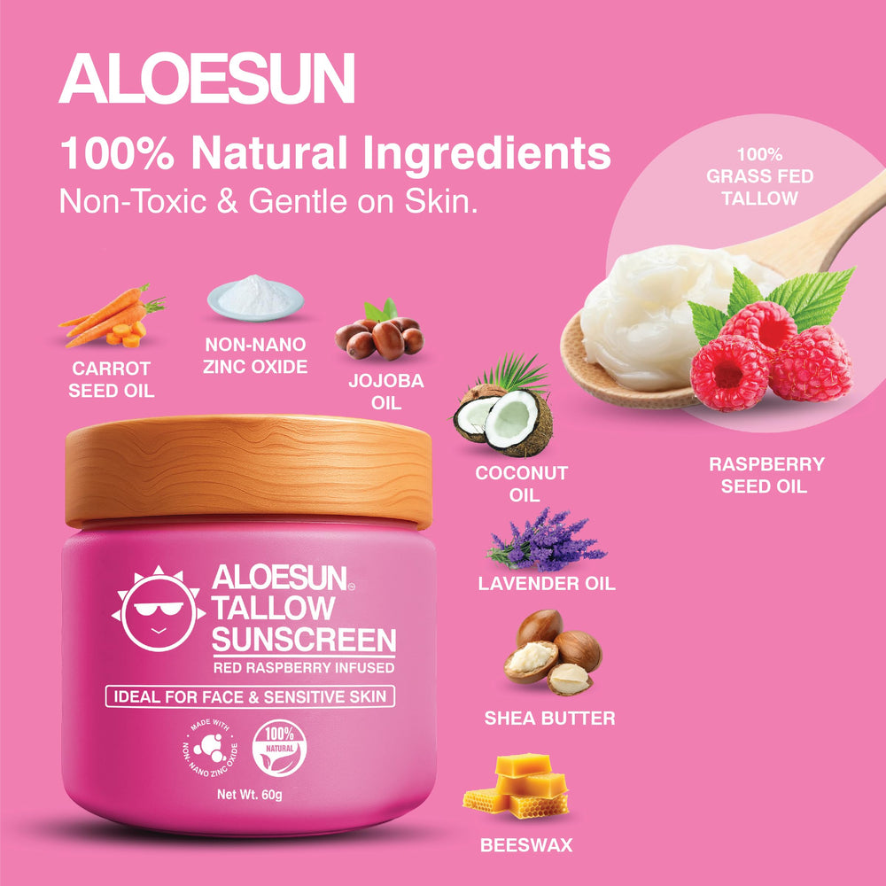 ALOESUN protector solar para paseos al aire libre; uso diario seguro