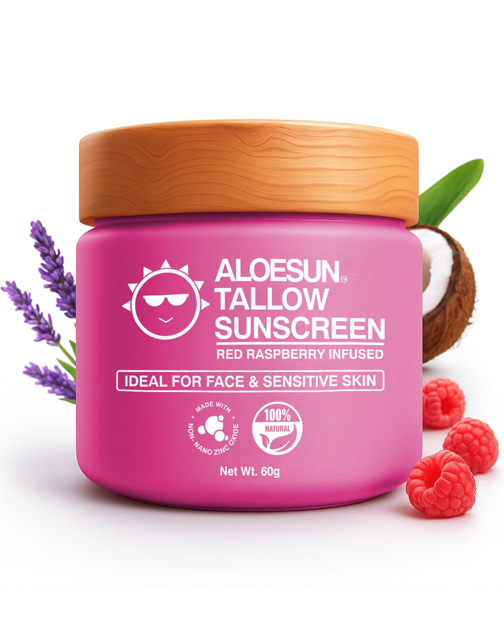 ALOESUN protector solar de sebo de res, bote; protecciÃ³n diaria para rostro y cuerpo