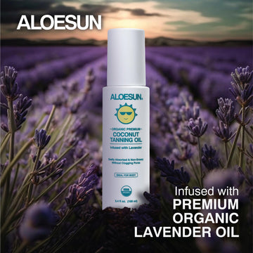 ALOESUN Aroma de lavanda: calma natural durante el bronceado.