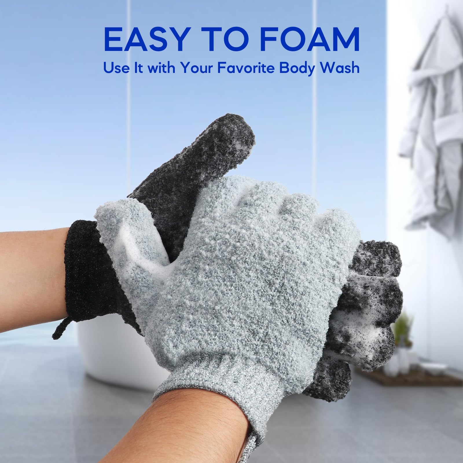 Guantes en negro y gris, diseño versátil de Alotpower