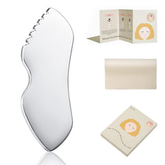ALOYGUZ gua sha detalle para la frente, promueve relajación facial y contorno definido