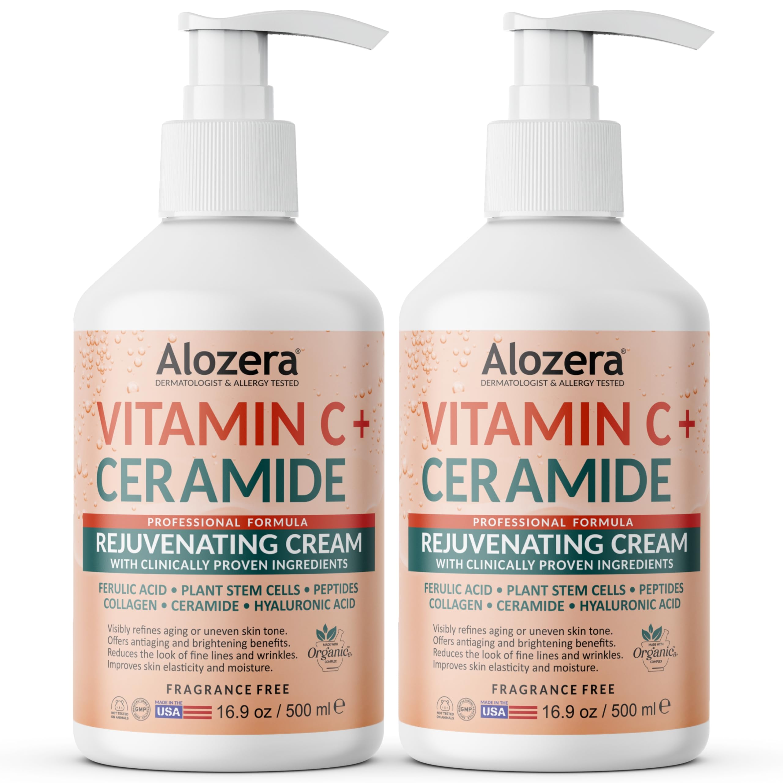 Alozera loción en bote para hidratación profunda con Vitamina C