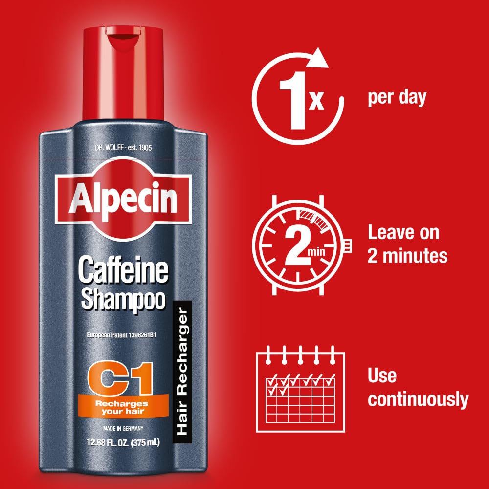 Alpecin C1, champú para uso diario, energía para el cabello.