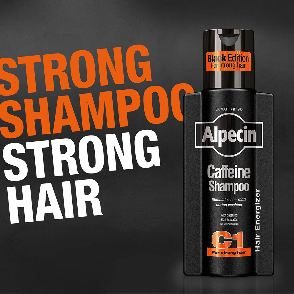 alpecin c1 black edition pump-action bottle designed for quick, mess-free use.