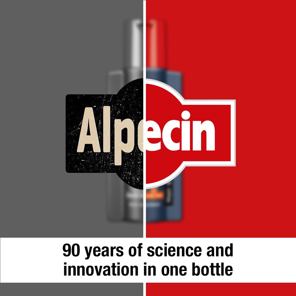 Rich lather scene with Alpecin shampoo for cleansing the scalp.