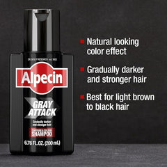 Alpecin Gray Attack, aplicación en cuero cabelludo para inicio de color.