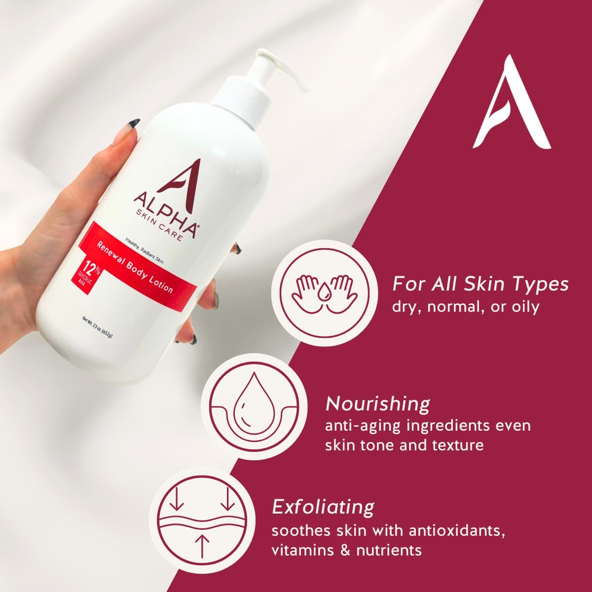 Aplicación diaria de Alpha: textura cremosa y rápida absorción