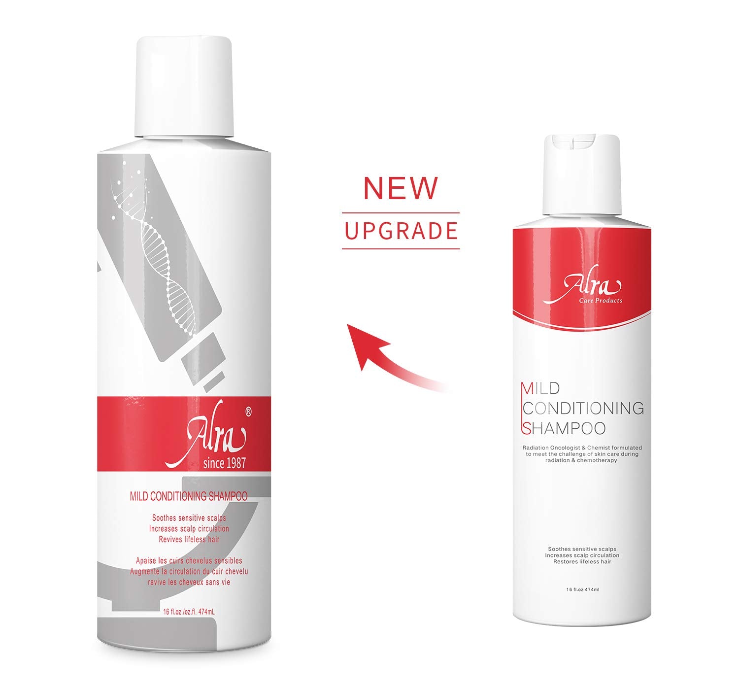 Alra Champú Suave: cabello frágil luce más brillante tras cada lavado.