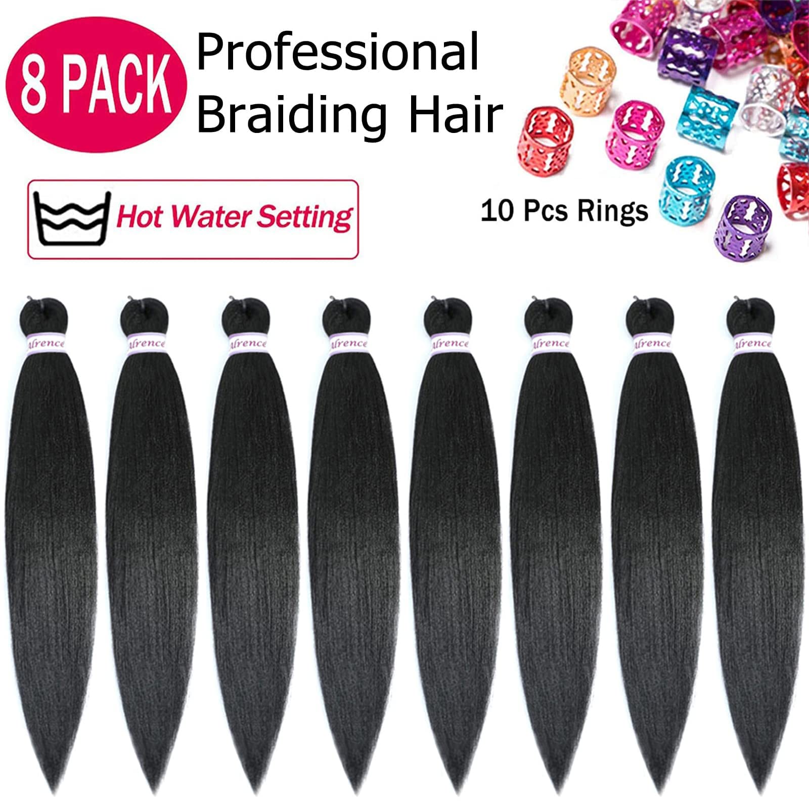 Extensiones sinteticas de 30 pulgadas para instalacion facil.