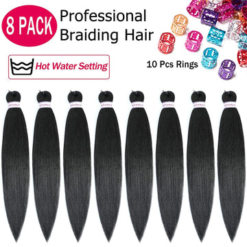 Extensiones sinteticas de 30 pulgadas para instalacion facil.