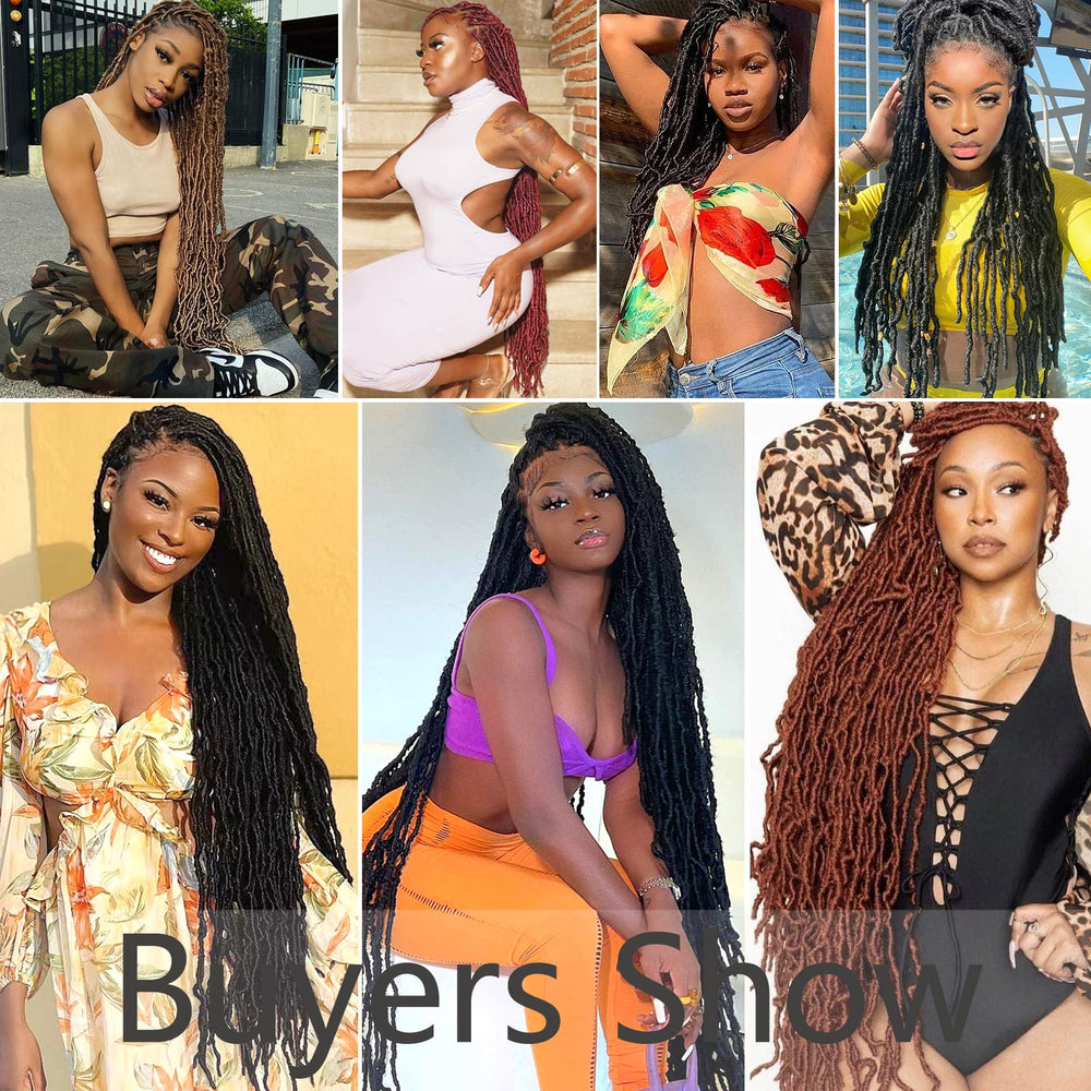 Alrence Faux Locs estilo protector para cambios de look sin dañar