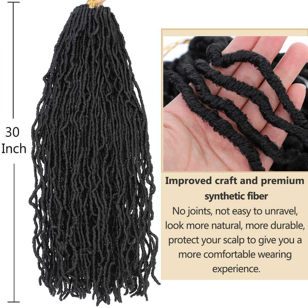 Alrence Faux Locs siete paquetes para volumen completo