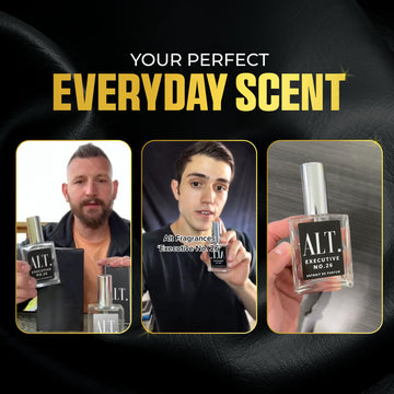 ALT. Fragrances Executive No.26: empaque premium que transmite exclusividad y cuidado.