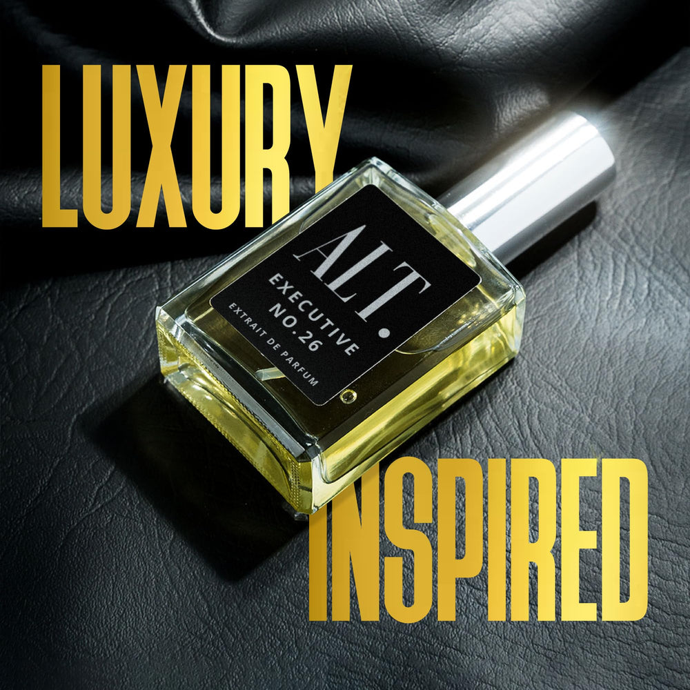 ALT. FRAGRANCES Executive 26, base amaderada de musgo y vainilla, profundidad cálida.