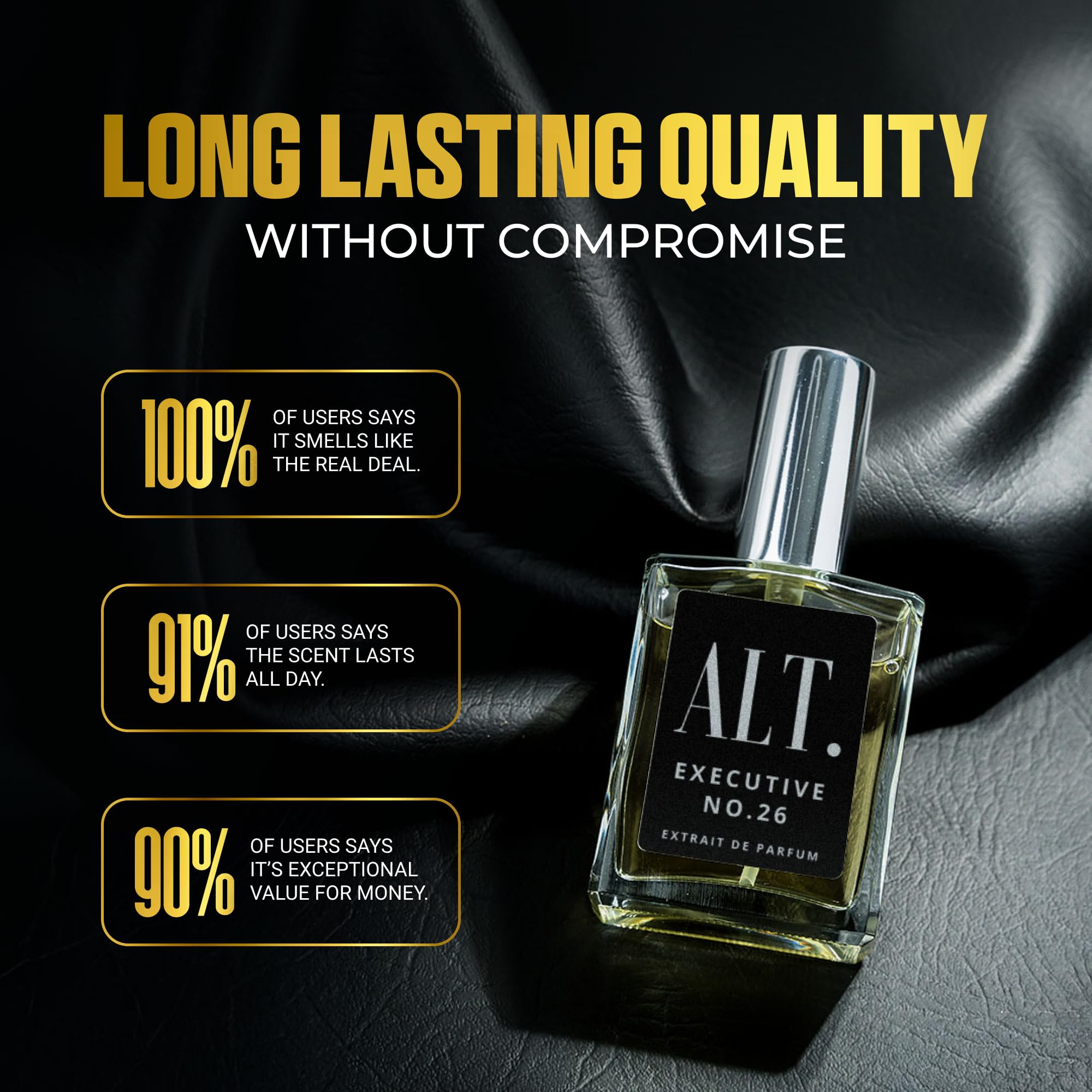 ALT. FRAGRANCES Executive 26, uso diario ideal para oficina o citas.