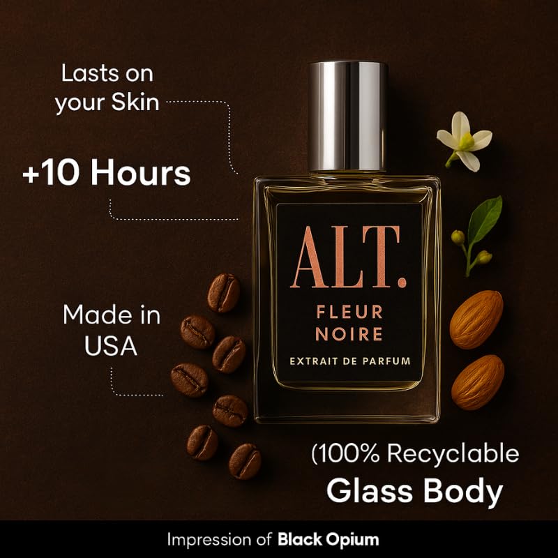 ALT. FRAGRANCES Fleur Noire, diseño lujoso que enfatiza la presencia en eventos.
