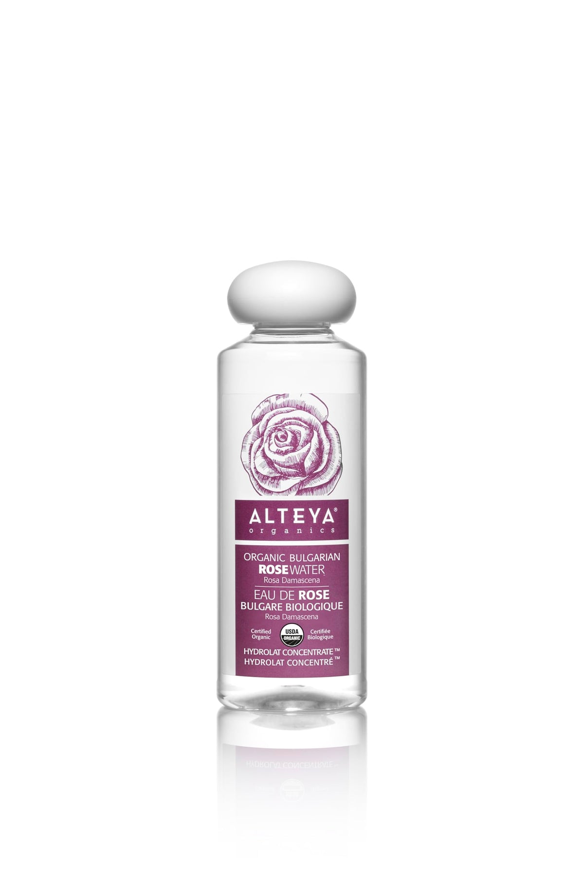 Alteya Organics agua de rosas tonico frasco: tonifica y refresca la piel.