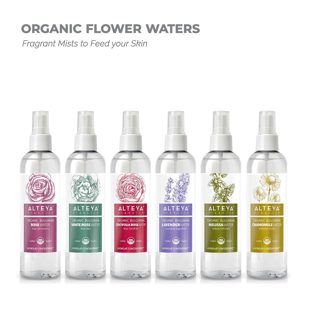 Uso diario de agua de rosa como tónico facial, sensación de calma.