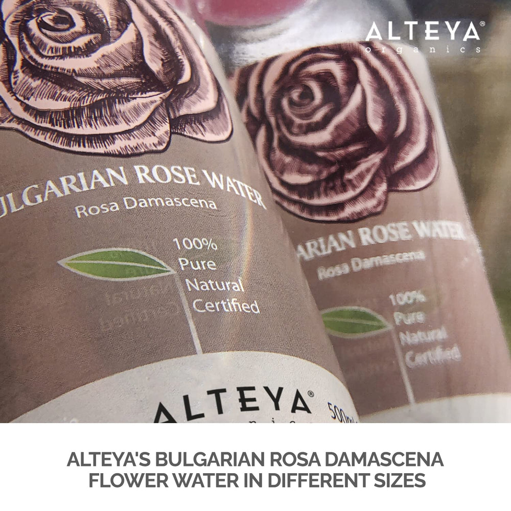 Alteya Organics eau de rose apaise les rougeurs et calme les irritations cutanées.