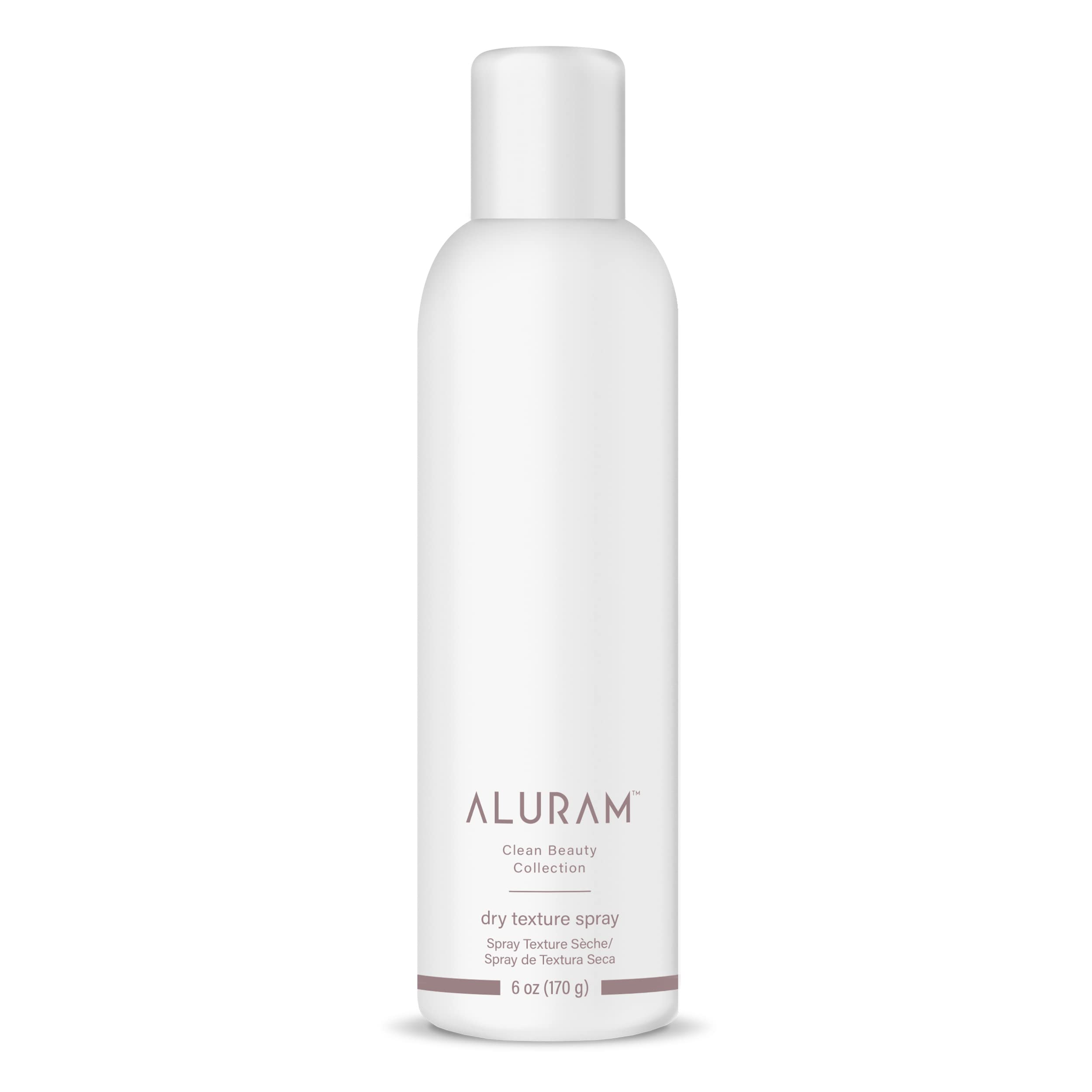 ALURAM Brume texturante sèche, bouteille montrant volume naturel et texture.