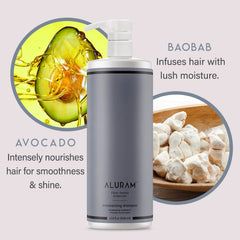 ALURAM shampoo brillo inmediato, cabello con vitalidad y color.