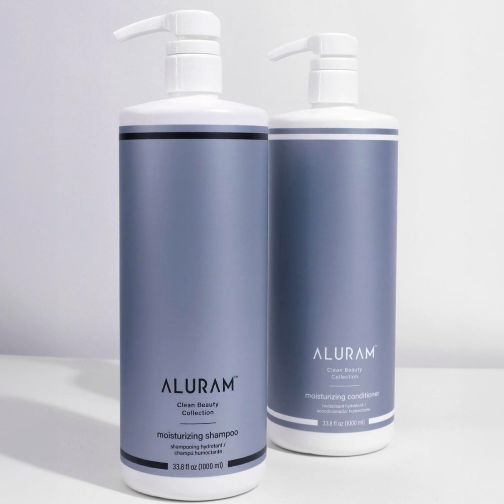 ALURAM shampoo para cabello de textura media, suavidad al tacto.