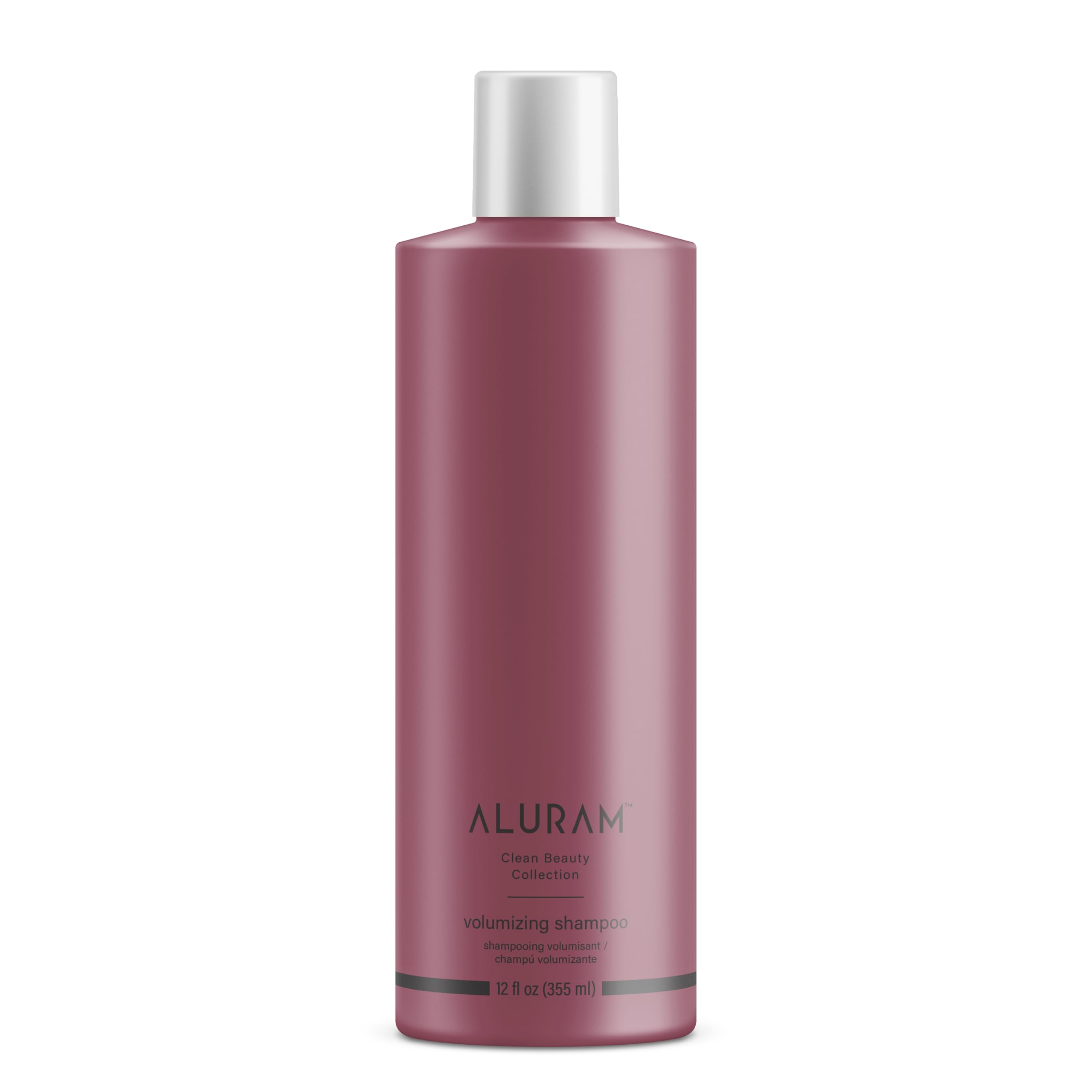 ALURAM Volumizing Shampoo bottle showing lightweight lift for fine hair
