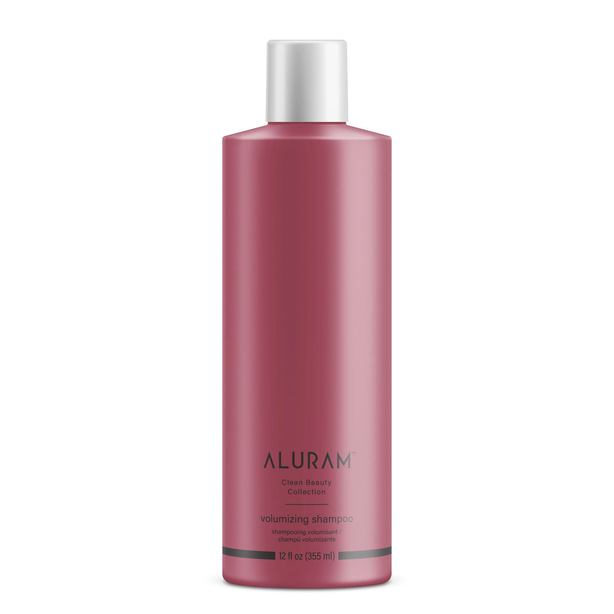 ALURAM Volumizing Shampoo bottle showing lightweight lift for fine hair