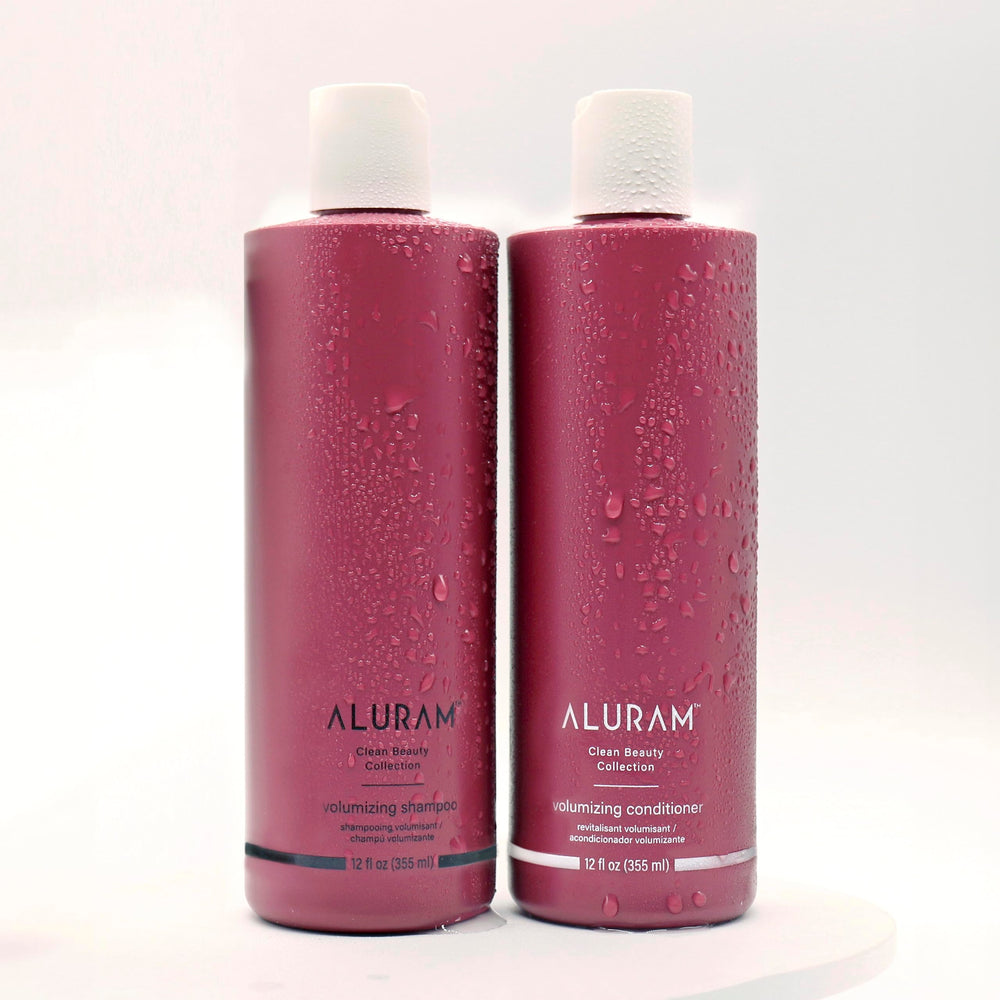 Creamy ALURAM Volumizing Shampoo lather ready to cleanse and add body