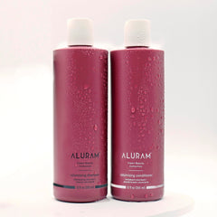Creamy ALURAM Volumizing Shampoo lather ready to cleanse and add body