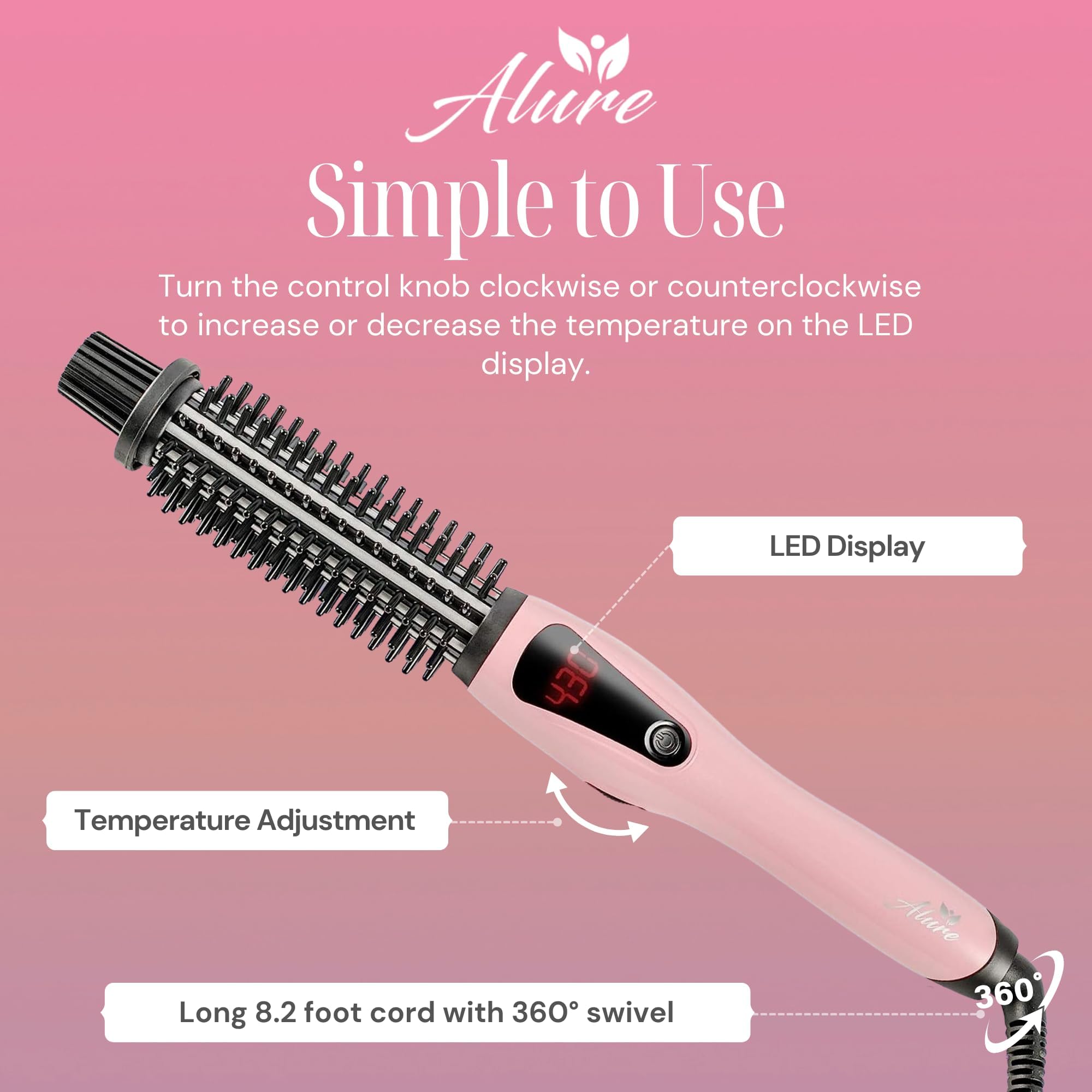 Alure tecnología antifrizz iónica para rizos brillantes