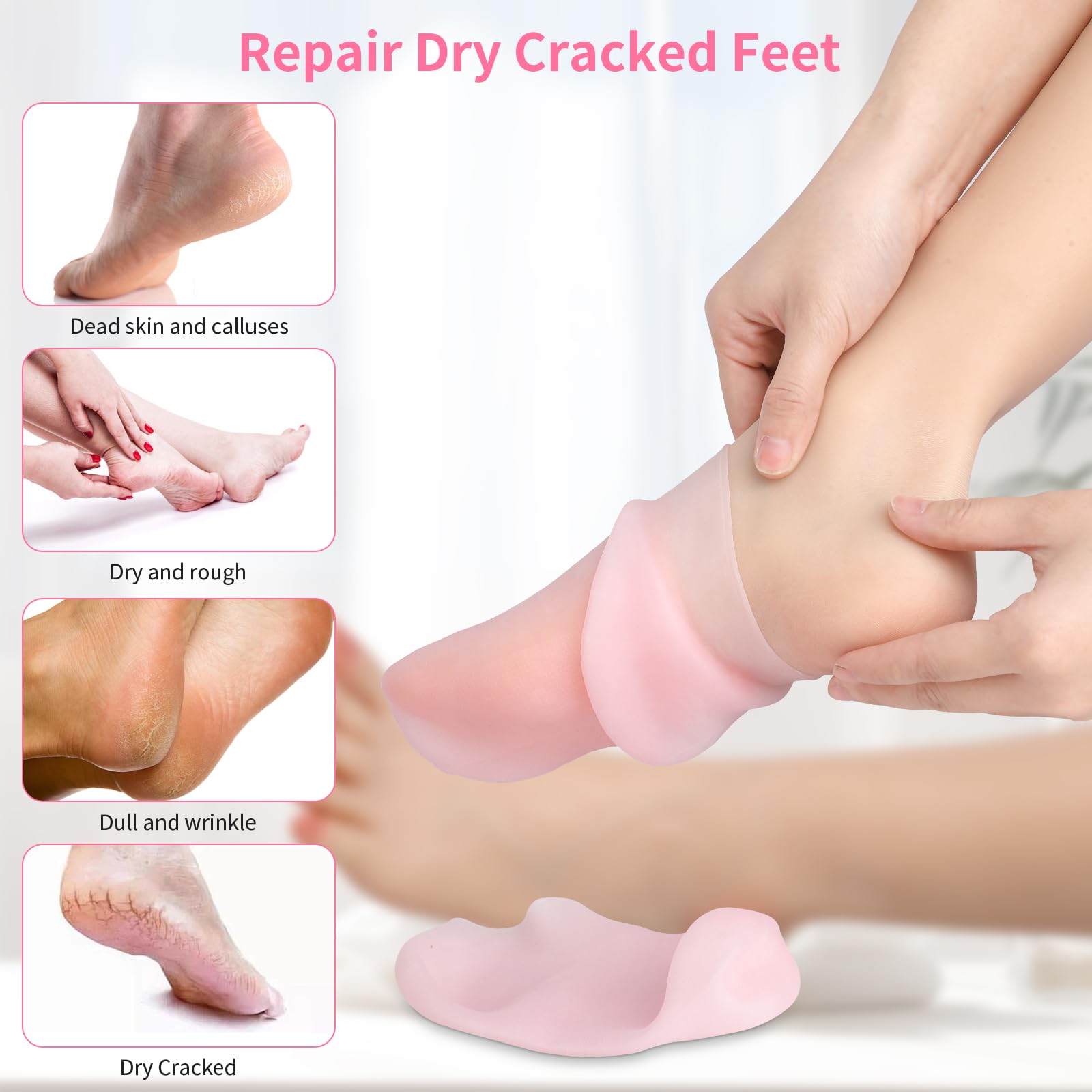 Calcetines ALUROICE de silicona con ajuste universal para todo tipo de pie