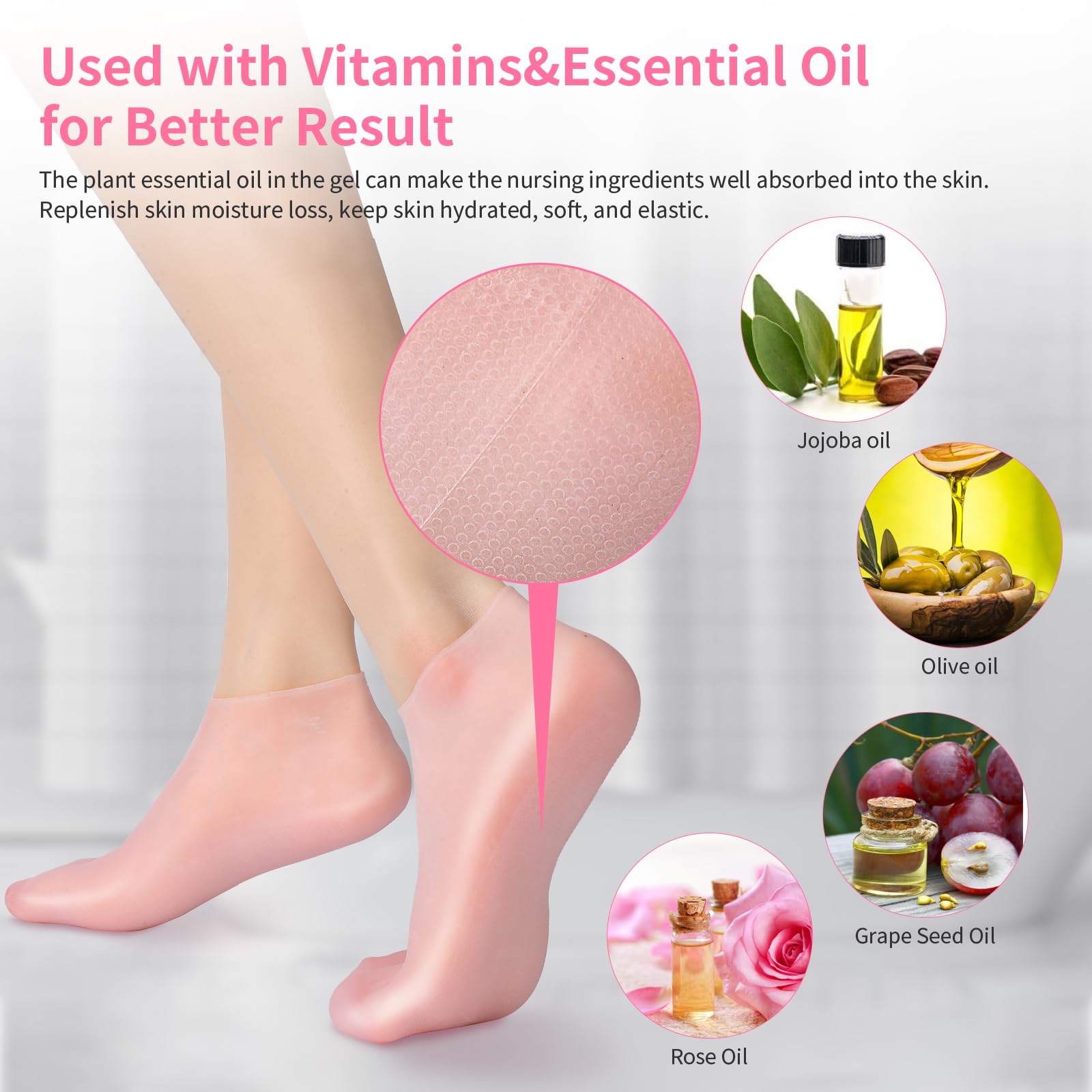 Calcetines de silicona ALUROICE con aloe para revitalizar la piel