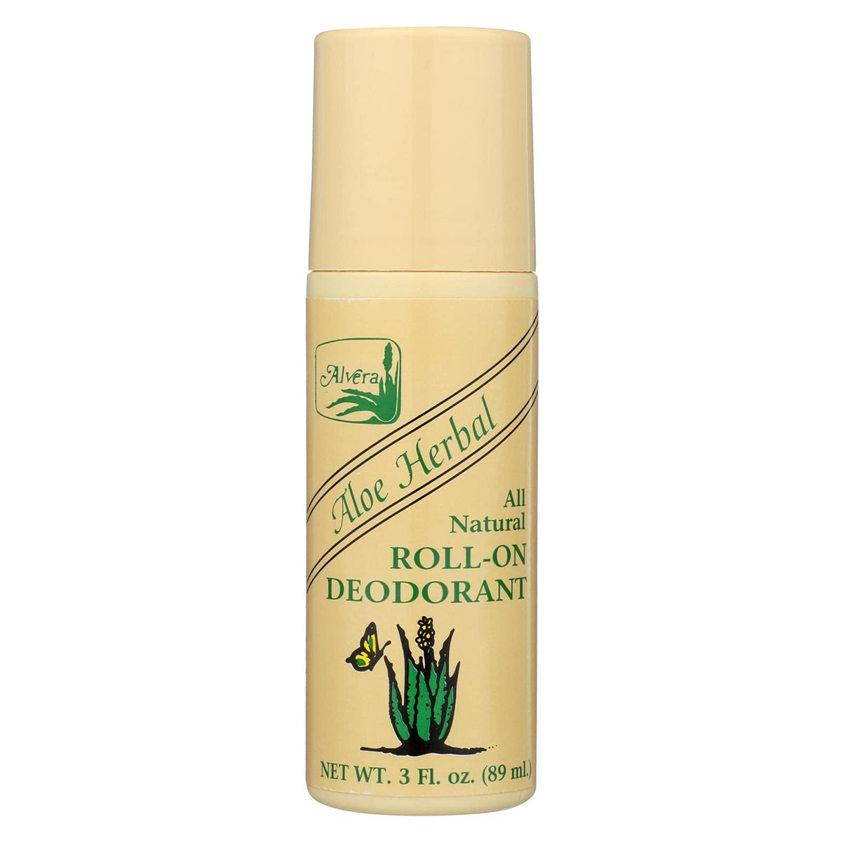 Alvera desodorante rodillo natural con aloe vera, aplicación suave para la piel