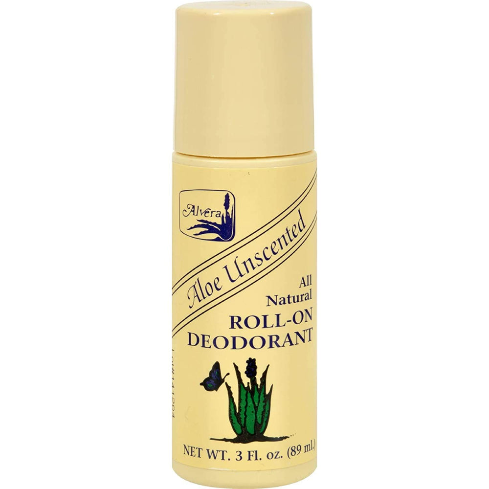Alvera roll-on desodorante Aloe sin fragancia, envase compacto para uso diario