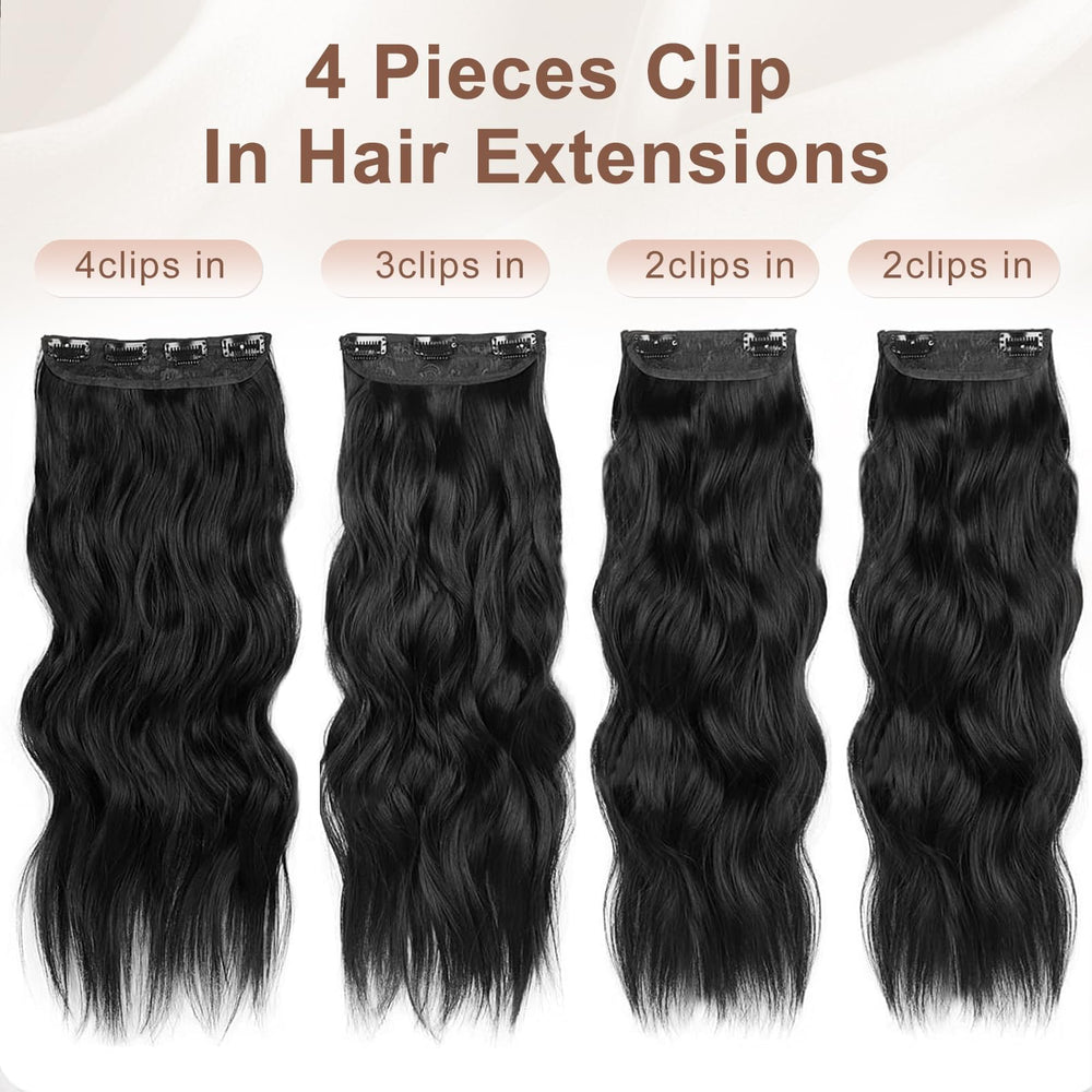 ALXNAN extensión con clip para viajes, cabello con estilo