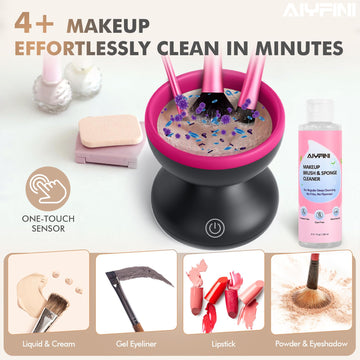 Alyfini limpieza versátil para pinceles y esponjas de maquillaje.
