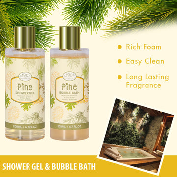 AM AROMANTRA baño-burbujas con aroma a pino para spa en casa