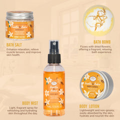 AM AROMANTRA sal de baño Vanilla, exfoliación suave para la piel.