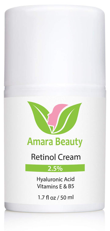 Amara Beauty Retinol Cream tube label highlights retinol blend