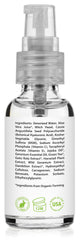 Frasco elegante de Amara Beauty con vitaminas C y E para brillo natural