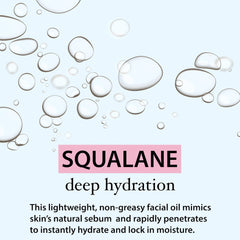 Amara Beauty Squalano; textura ligera que penetra sin dejar residuo.
