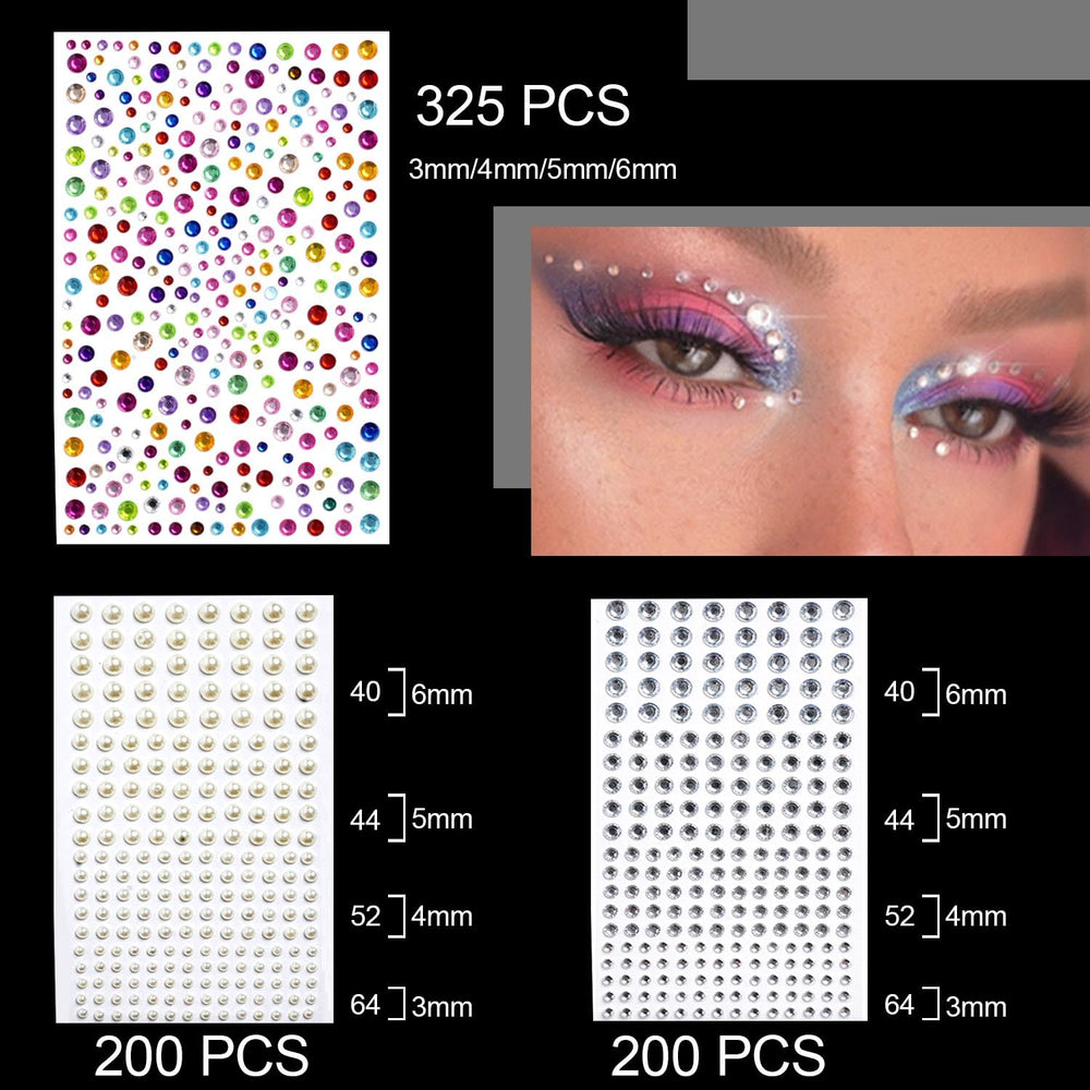 Amasodaon Paquete de gemas para maquillaje y manualidades.