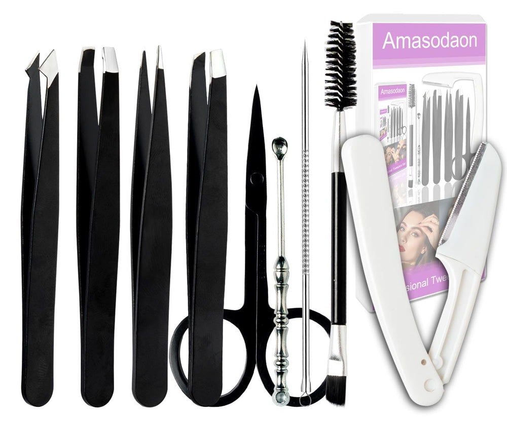 Amasodaon pinzas-cejas 9-1 unidades: precisión para dar forma a las cejas con control total.
