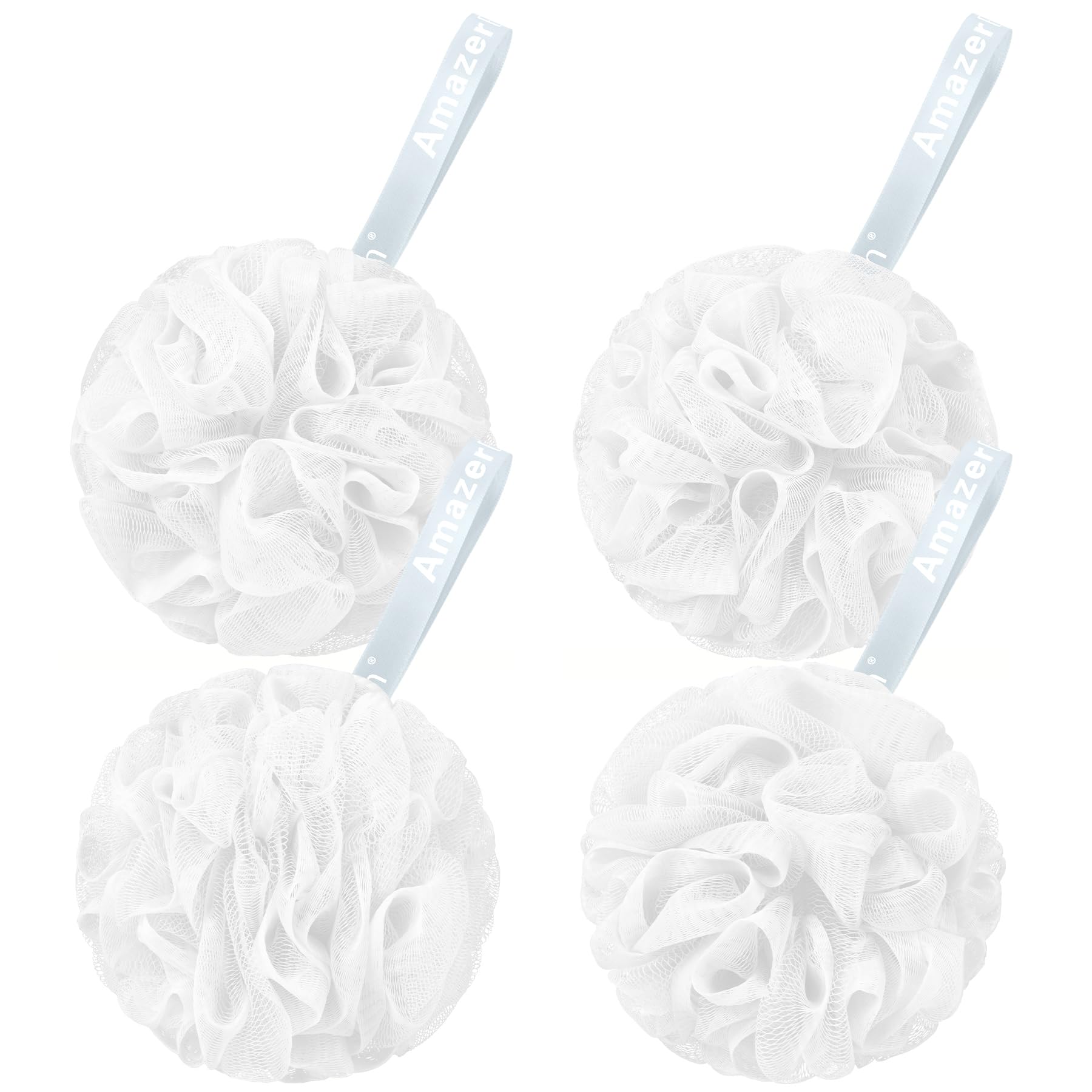 AmazerBath esponja lufa 60 g, pieza individual para exfoliar suavemente la piel.