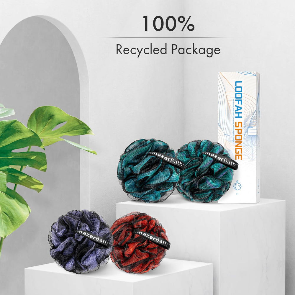 AmazerBath esponja lufa multi-color, adecuada para hombres y mujeres