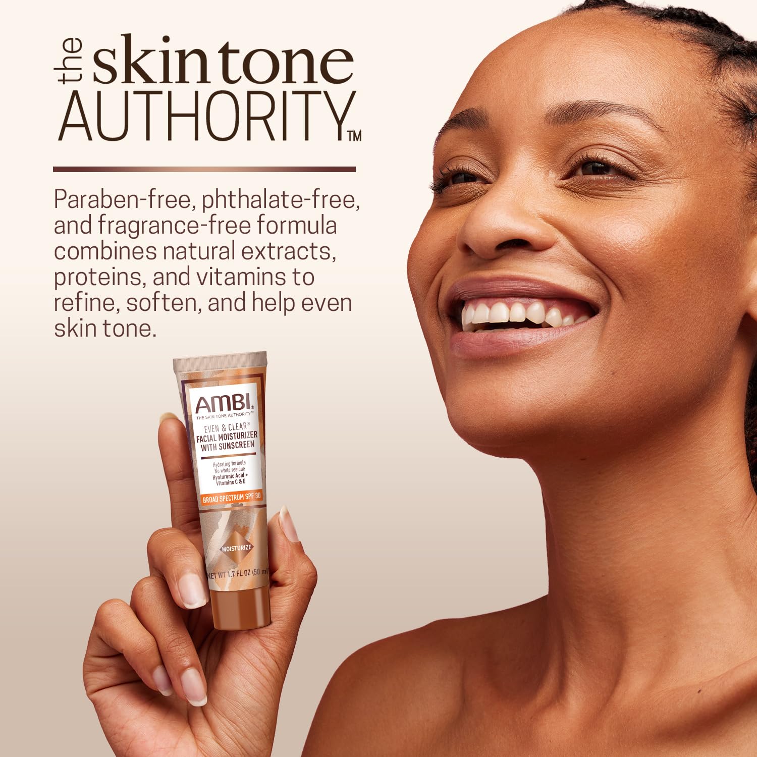 Ambi Even & Clear: vitaminas C y E para brillo natural