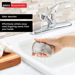 Barra Amco de acero inoxidable, duradera para uso diario en la cocina.