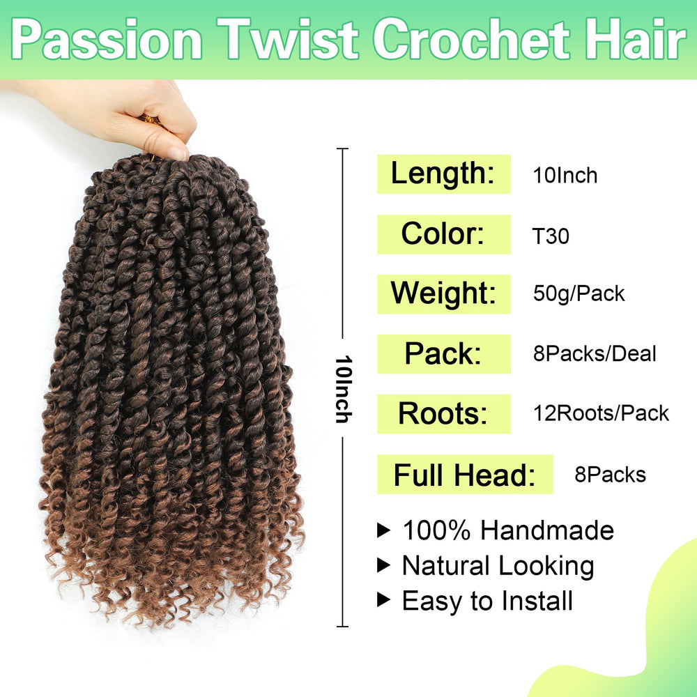 AMELI Passion Twist Crochet 8 paquetes, listo para instalación rápida.